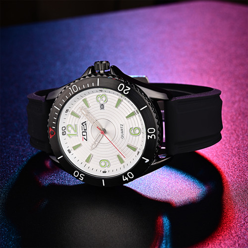Reloj Zoea Ez8100-h Hombre Negro Cuarzo Resistente Al Agua