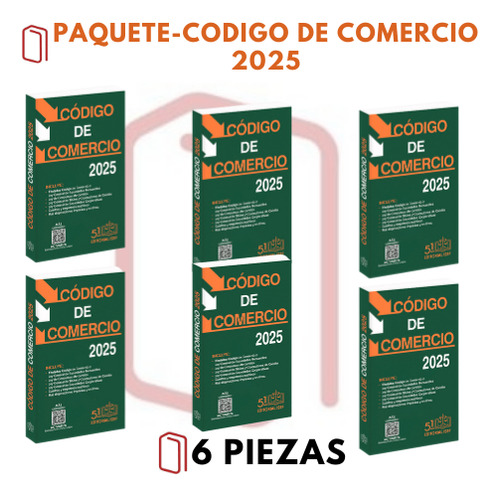 Código De Comercio 2025 (6 Piezas)