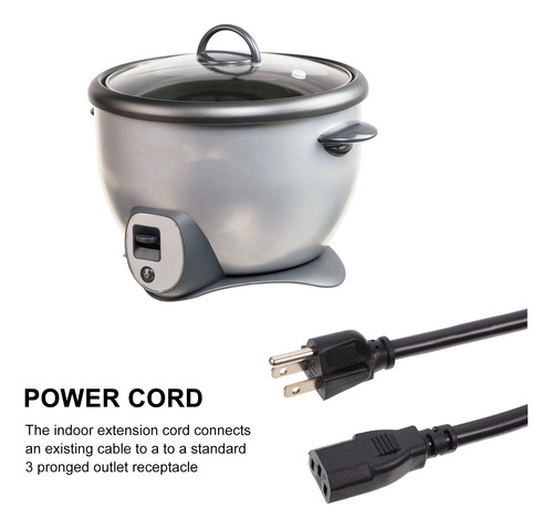 Cable De Alimentación Universal De 3 Clavijas Para Equipos E