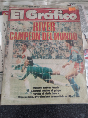 Revista El Gráfico River Campeón Intercontinental 1986.