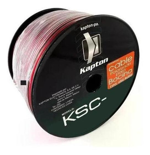 Cable Cal. 16 Por Metro Pol Rojo/negro Cristal Kapton Ksc-16