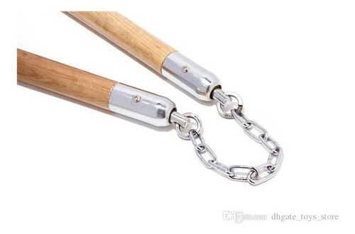 Chacos Nunchaku De Madera Solida Resistentes Cadena