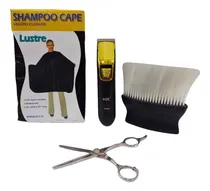 Comprar Kit Barberia\u002Fpeluquería Con Patillera, Brocha, Tijera Y Capa