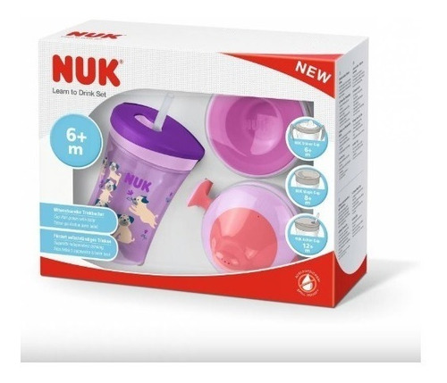 Imagen 2 de 4 de Set Nuk Evolution Cups Vaso De Aprendizaje By Maternelle
