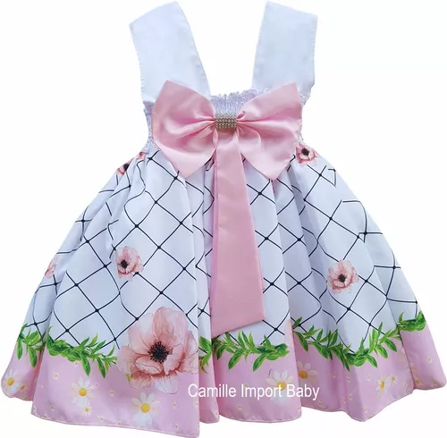 Vestido Infantil Regata Camélia Tam: 1-4 anos #Toddlers com Frete Grátis  para todo o Brasil  #1aninho, #Batizado, #floral, #girls, #LookDeFesta,  #MeiaEstação, #MãeDeMenina, #primavera, #summer, #Toddlers, #verão,  #verão2024, #vestido