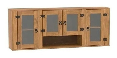 Mueble Aéreo 4 Puertas 60cm X 36cm X 160cm Madera Maciza