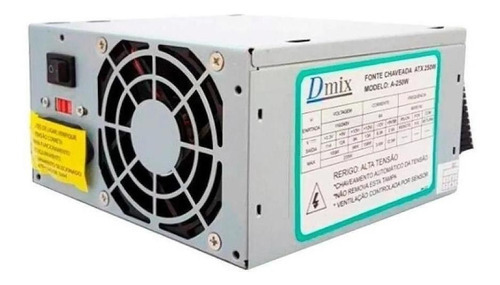 Fonte Atx - Alimentacao Para Computador 250w Dex A-250