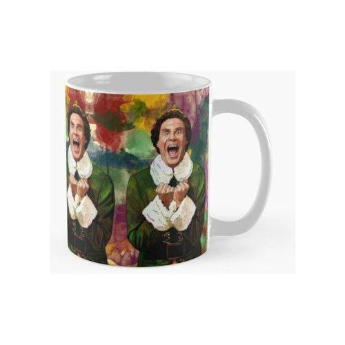 Taza Elf - ¡viene Santa! Calidad Premium