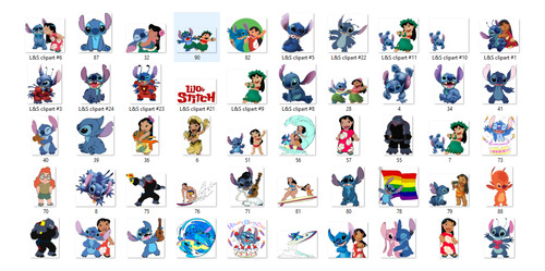 Lilo Y Stich Mega Pack Clipart Papeles Digitales Png Jpg