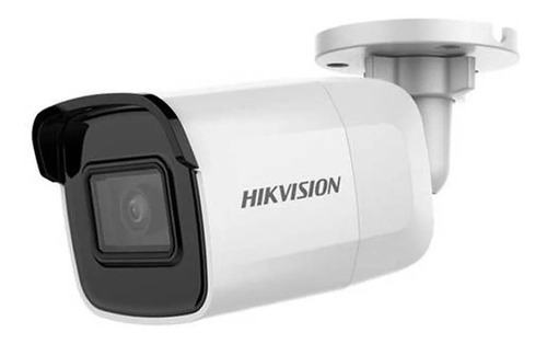Camera Bullet Hikvision Ip 2megas Poe Ds-2cd2021g1-i 30mts Cor Branco