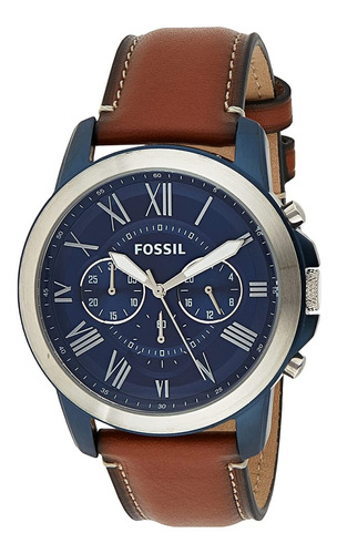 Reloj Cronógrafo Fossil Grant De Cuarzo Para Hombre