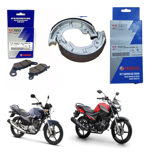 Kit Patim Lona Pastilha Factor Ybr 125 2009 2010 2011 2012