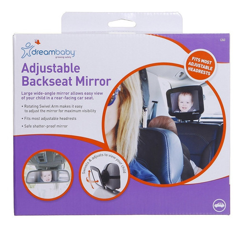 Espejo Ajustable Para Vigilar Al Bebé O Mascota En El Auto