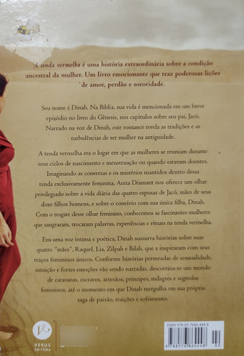 Livro A Tenda Vermelha Anita Diamant Otimo Estado (Usado)