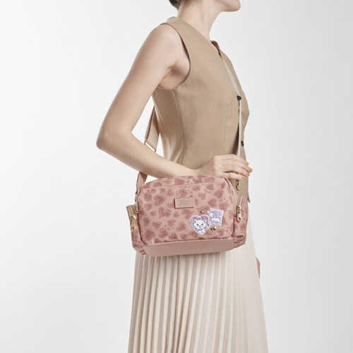 Bolsa Crossbody Mujer Marie W Capsule Rosa Claro Hbmiroku8cw Acabado De Los Herrajes Oro Diseño De La Tela Gráfico