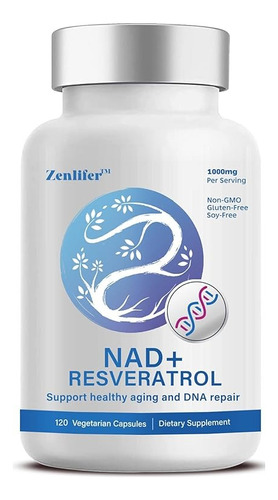 Zenlifer Nad+ Suplemento De Refuerzo De Resveratrol 120cap