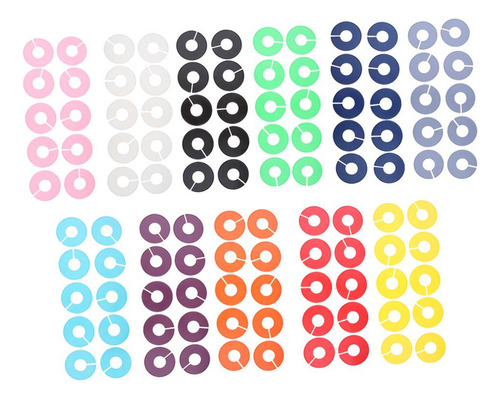 Divisores De Tamaño De Ropa De 110x11 Colores, Perchas ,
