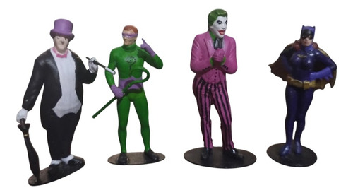 Pack Batman 1966 Villanos + Batichica 1:43 Impresion 3d Sla