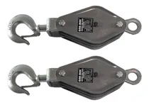 Comprar Caja X 2 Motones 3 Poleas 60mm Elevación Cargas Reduzca Peso