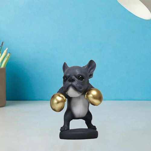 Estatua De Perros De Fitness, Adorno De Resina, Boxeo