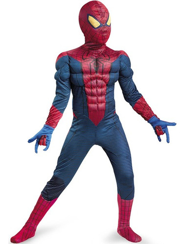 Disfraz Hombre Araña - Spiderman Con Musculos Talle S, M, L