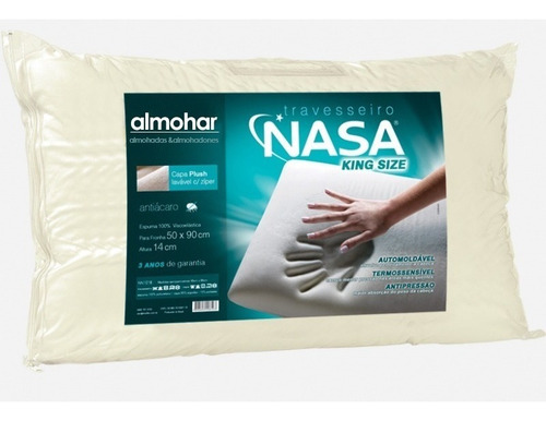 Imagen 6 de 7 de Almohadas Viscoelasticas Memoria Nasa King Size Alto 14 Cm