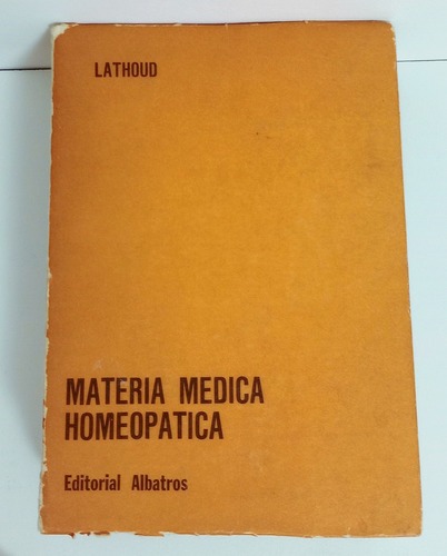 Materia Médica Homeopática Libro Homeopatía Medicina Natural