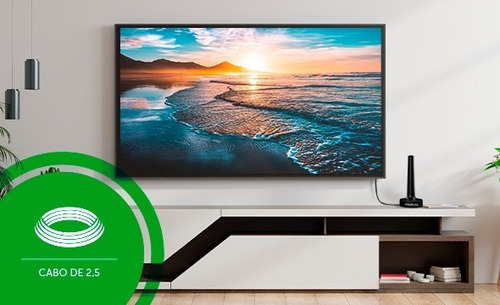 Imagem 4 de 10 de Antena De Tv Digital Interna Ai 2031 Intelbras Cabo 5m Hdtv