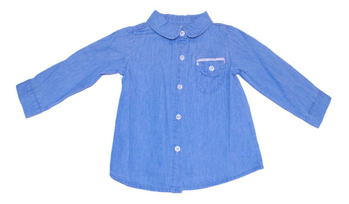 Camisa Bebe Niña Azul Pillin