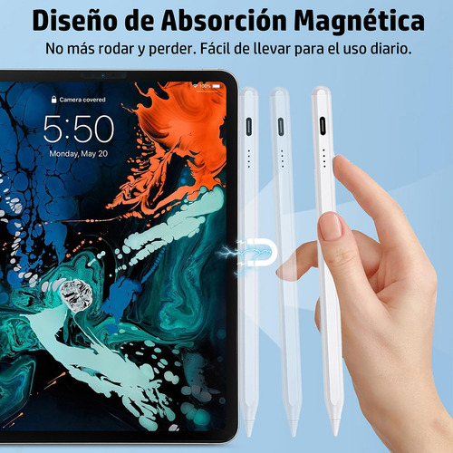 Lápiz Óptico Para iPad Con Sensibilidad De Inclinación Con Indicador De Energía