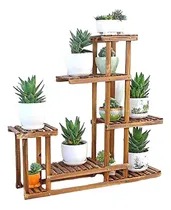 Comprar Portamaceta Rack Madera Estantes Deck Macetas Cactus