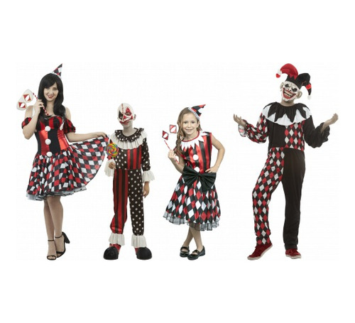 Disfraz Harlequin Girl Vestido Para Una Arlequín Divertida, Sexy Y Poderosamente Loca De La Linea Sponch Costumes De Ghoulish Productions