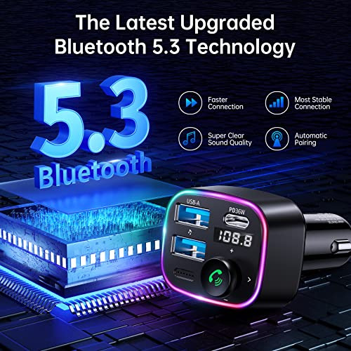 Transmisor Fm Adaptador De Coche Syncwire Bluetooth 5.3 48w