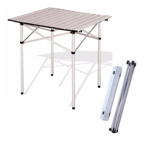 Mesa Outdoors Plegable Y Enrollable De Aluminio 70x70x70