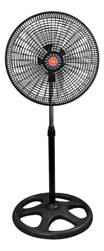 Ventilador De Pedestal | 18 Pulgadas | 70 W | 3 Velocida 50 Cm 60hz Negro Plateado Plástico 5