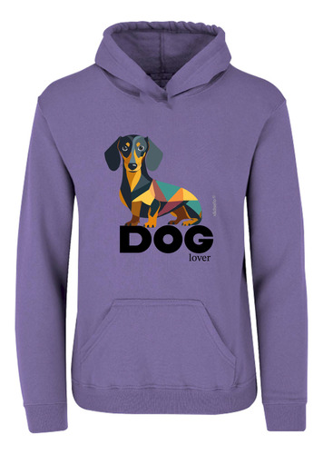 Sudadera Capucha Cangurera Amo Mi Perro Salchicha Dachshund