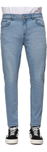 Jeans Super Skinny Light Blue Azul Hombre Fashion's Park