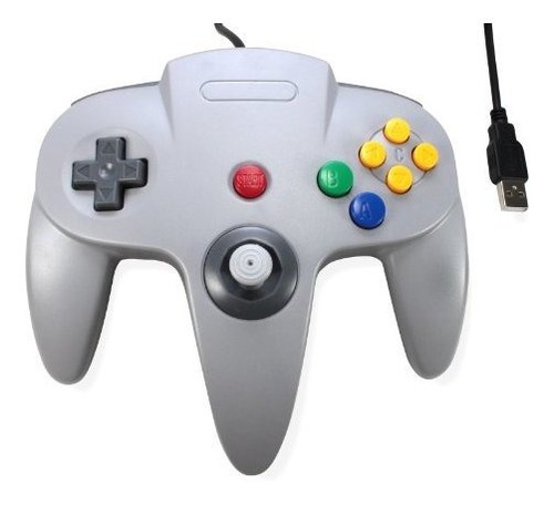 N64 Retro Clásico Partido 3er Bit Usb Wired Controller Para