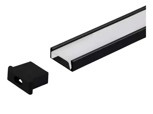 Perfil Sobrepor 17mm X 7mm Alumínio Para Fita Led 2 Metros