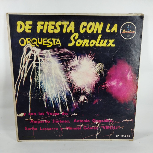 Lp Vinyl  De Fiesta Con La Orquesta Sonolux  Sonero