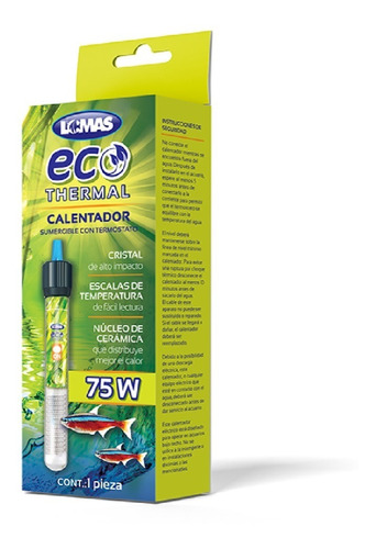 Termostato Calentador De 75 W Ecothermal Para Acuarios 