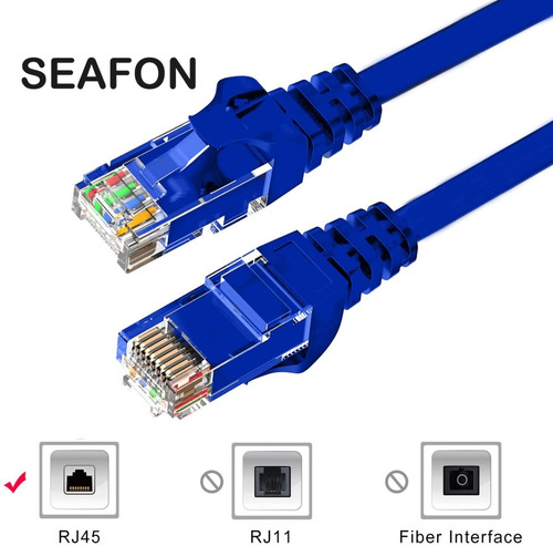 Imagen 2 de 9 de Cable Red 15m Categoría Cat5 Utp Rj45 Ethernet Internet