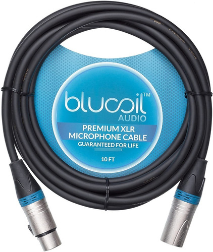 Imagen 2 de 6 de Cable Xlr 3m Premium Y Filtro Screen Para Micrófonos Estudio