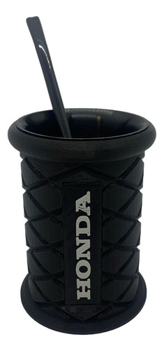 Mate Puño Moto Con Logo Impresion 3d Incluye Bombilla Honda