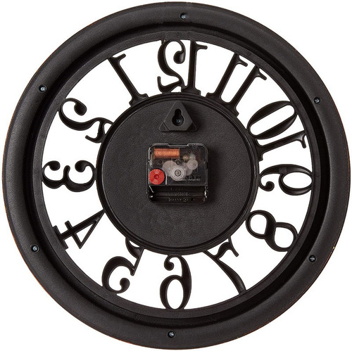 Imagen 4 de 5 de Reloj De Pared Sin Tictac Vintage Grande, Pilas No Incluídas