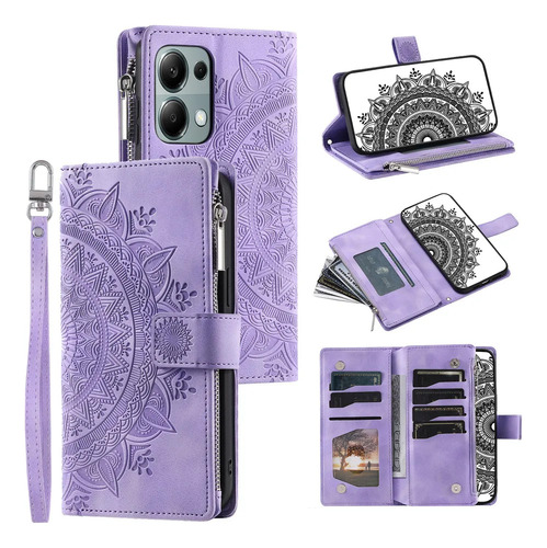 Funda De Piel Con Tapa Para Tarjetas Y Cartera .