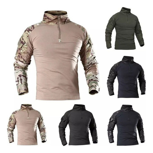 Hombre Uniforme Militar Táctico Hombres Camisa De Combate De