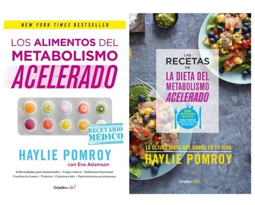 Dieta Metabolismo Alimentos + Recetas - Pomroy - 2 Libros