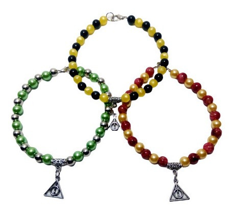Pulseras En Colores De Las Casas De Hogwarts, Harry Potter