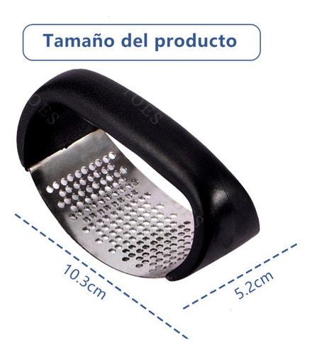 Trituradora de ajo manual de acero inoxidable, amasadora y exprimidora